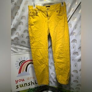 Celebrity Pink Women's Bright Yellow Skinny Jeans